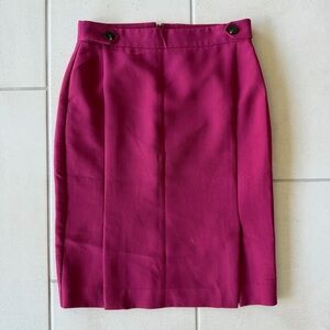 Ann Taylor Fuchsia Pencil Skirt - 0